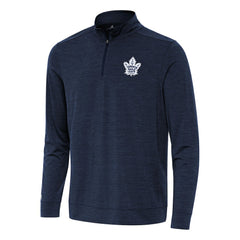 Toronto Maple Leafs - Antigua Bright Quarter-Zip Top Heather Navy