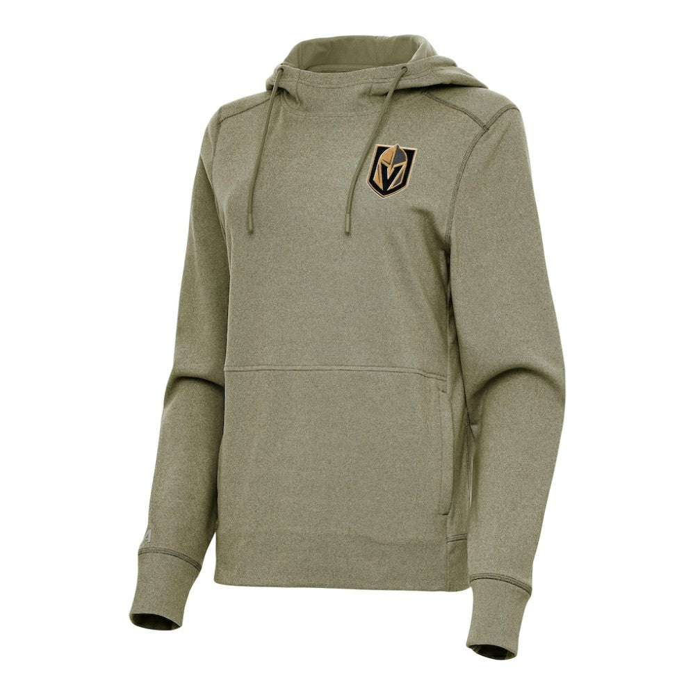 Vegas Golden Knights Antigua Women's Justice Pullover Hoodie Olive