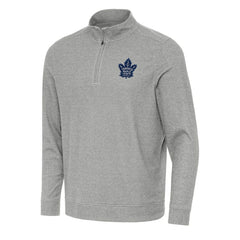 Toronto Maple Leafs - Antigua Subtle Quarter-Zip Sweatshirt Heather Gray