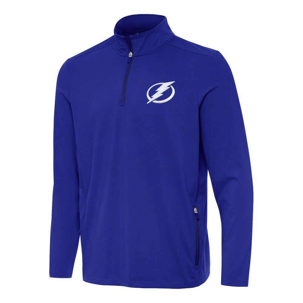 Tampa Bay Lightning - Antigua Perilous Quarter-Zip Sweatshirt Royal