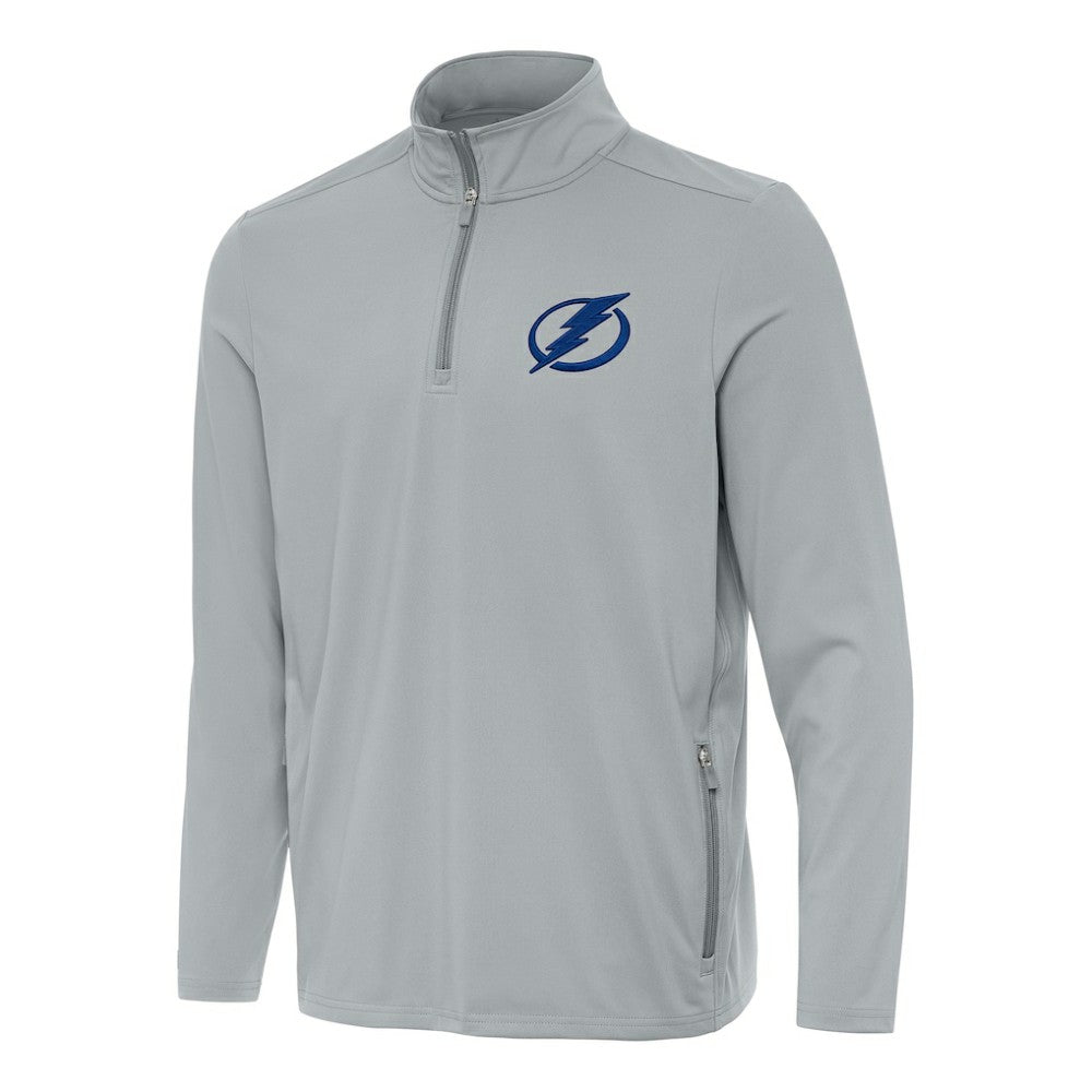 Tampa Bay Lightning - Antigua Perilous Quarter-Zip Sweatshirt Gray