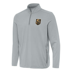 Vegas Golden Knights Antigua Perilous Quarter-Zip Sweatshirt Gray