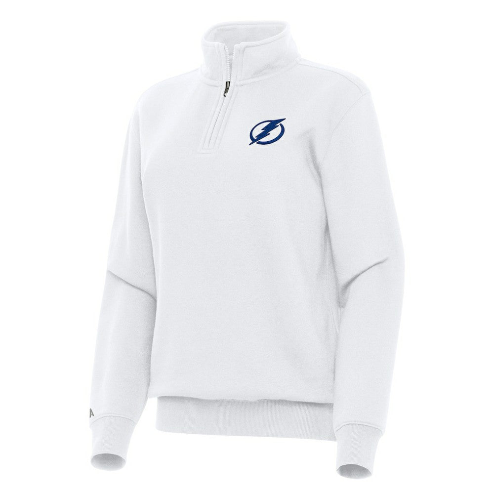 Tampa Bay Lightning - Antigua Women's Victory Quarter-Zip Sweatshirt White