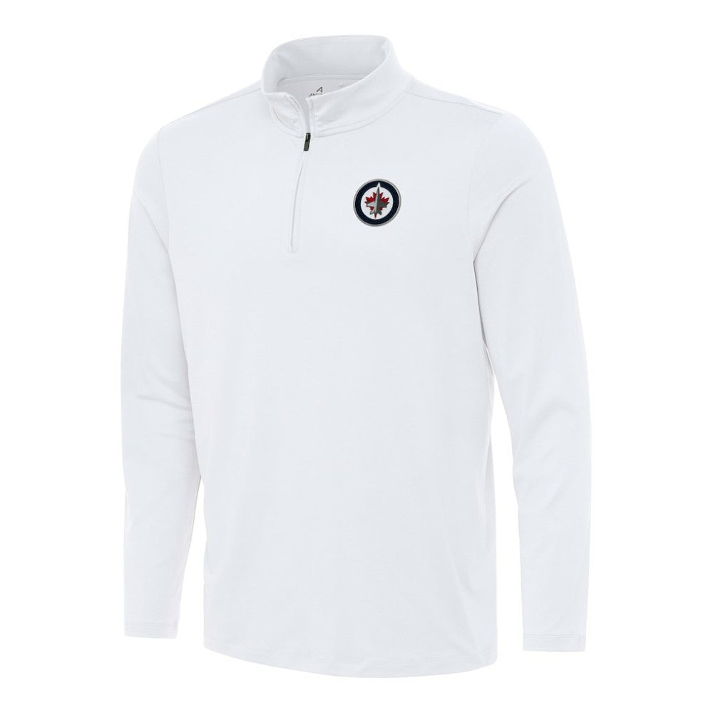 Winnipeg Jets - Antigua Reprocess Quarter-Zip Top White
