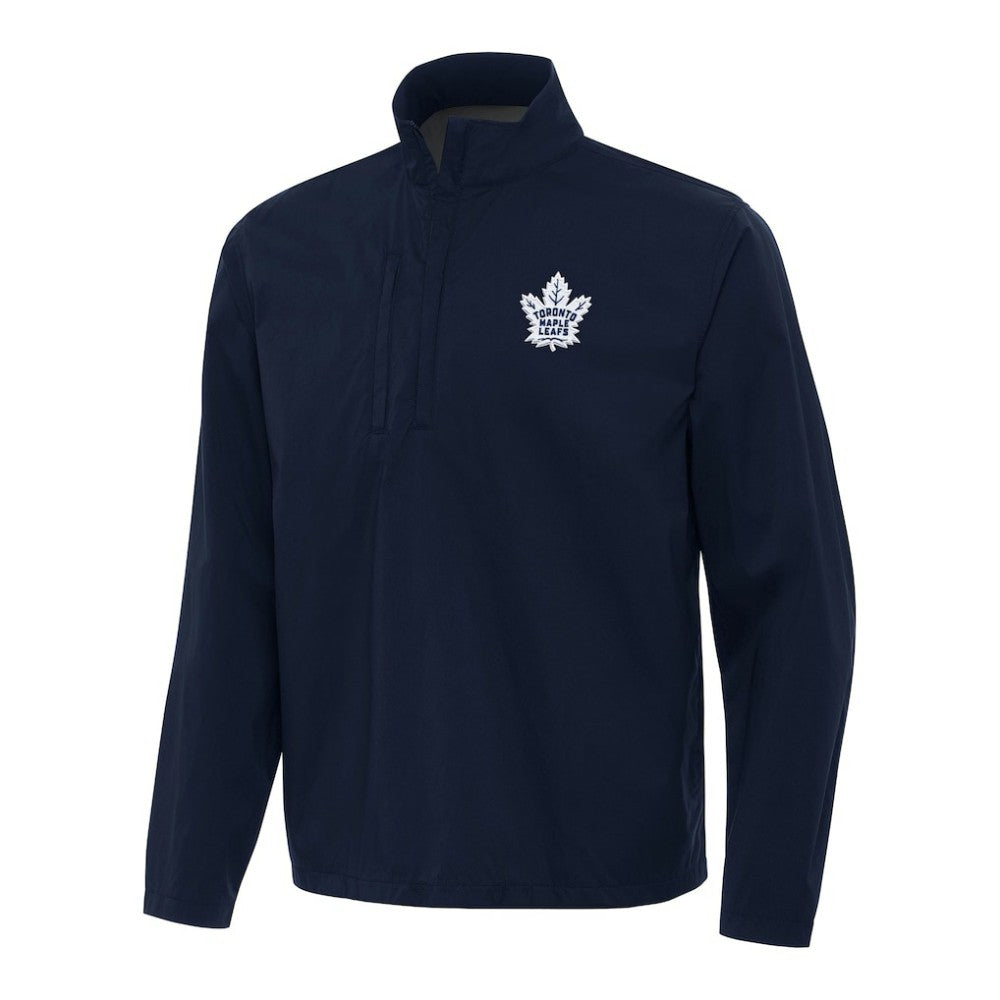 Toronto Maple Leafs - Antigua Brisk Quarter-Zip Windbreaker Navy