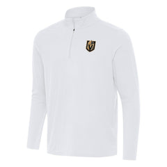 Vegas Golden Knights Antigua Intent Quarter-Zip Top White