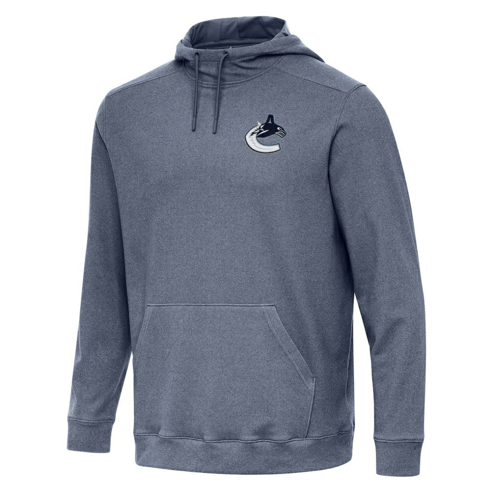 Vancouver Canucks - Antigua Cloud Pullover Hoodie Heather Navy