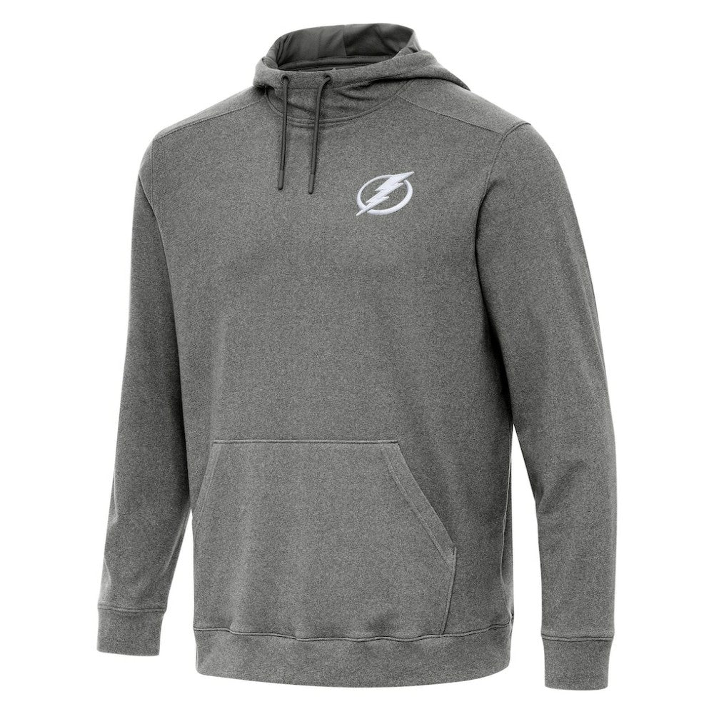 Tampa Bay Lightning - Antigua Cloud Pullover Hoodie Heather Black