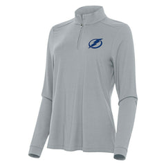 Tampa Bay Lightning - Antigua Women's Intent Quarter-Zip Top Gray