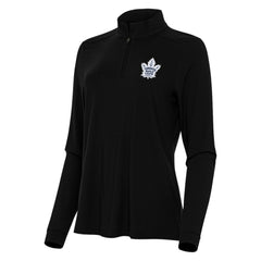 Toronto Maple Leafs - Antigua Women's Intent Quarter-Zip Top Black