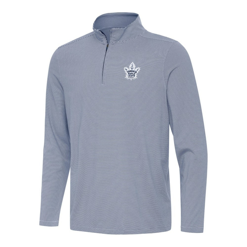 Toronto Maple Leafs - Antigua Twine Quarter-Zip Top Navy