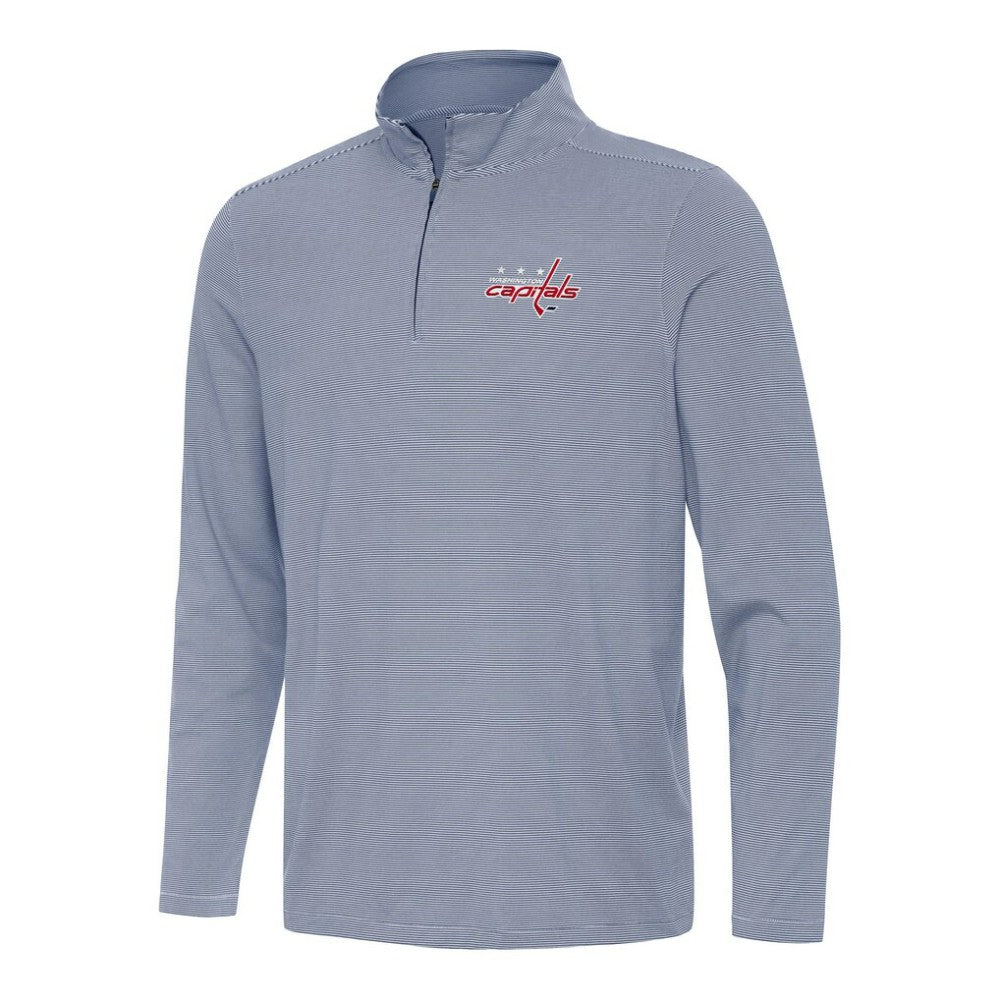 Washington Capitals Antigua Twine Quarter-Zip Top Navy