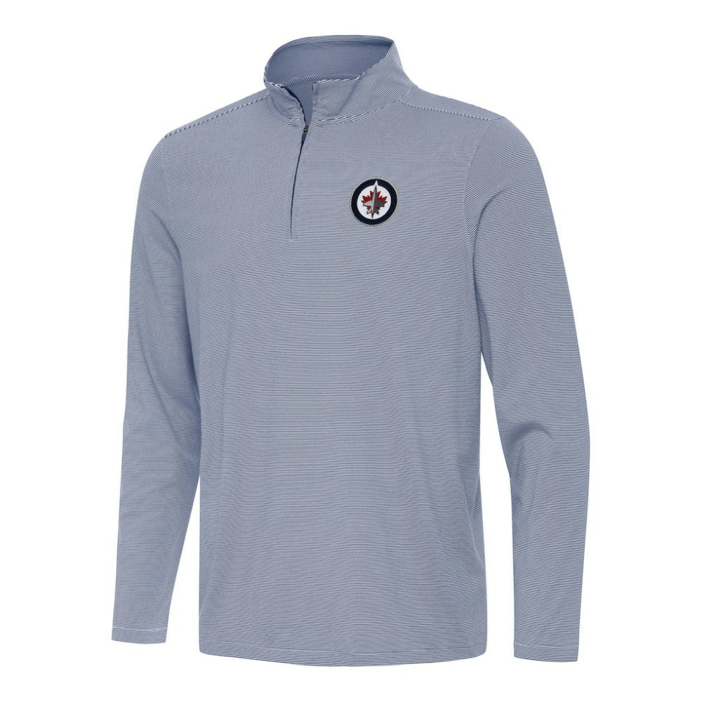 Winnipeg Jets - Antigua Twine Quarter-Zip Top Navy