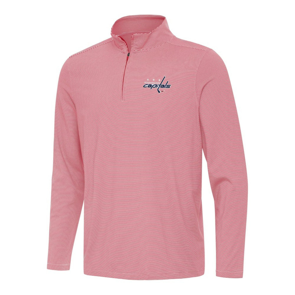 Washington Capitals Antigua Twine Quarter-Zip Top Red