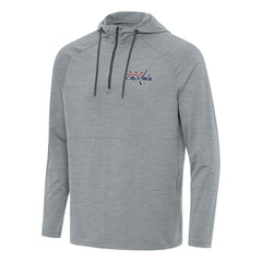 Washington Capitals Antigua Spikes Quarter-Zip Hoodie Heather Gray