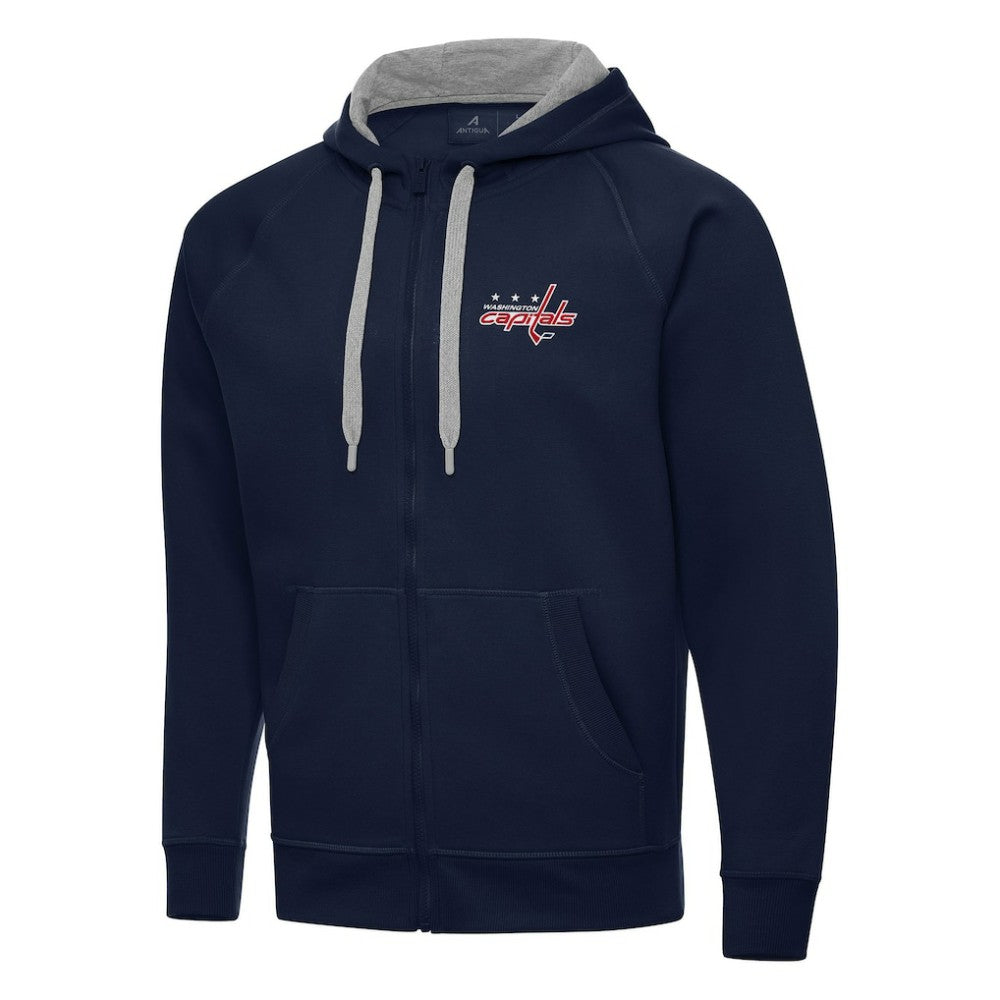Washington Capitals Antigua Big & Tall Victory Full-Zip Hoodie Navy