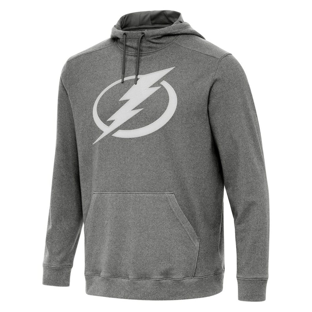Tampa Bay Lightning - Antigua Cloud Pullover Hoodie Heather Black