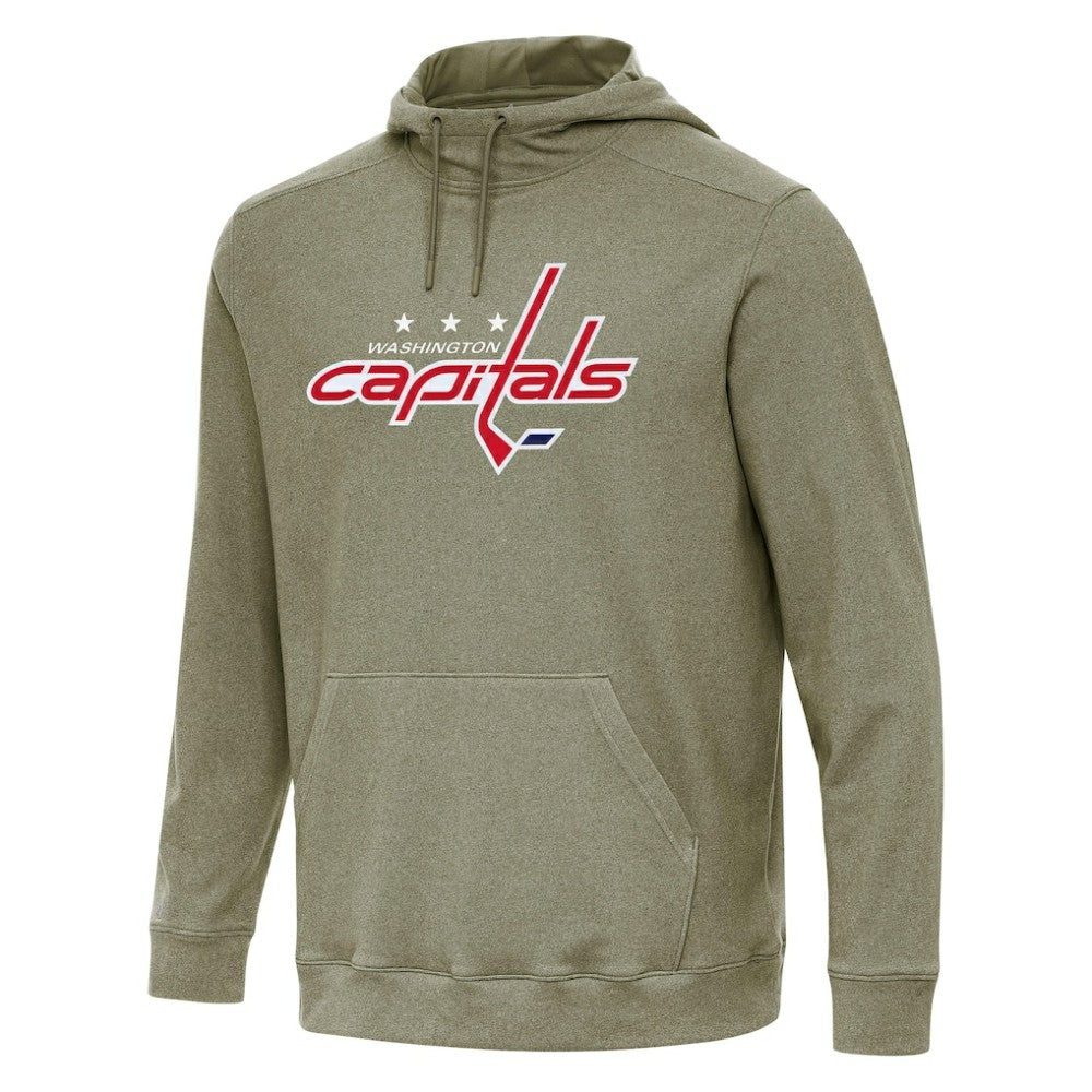 Washington Capitals Antigua Cloud Pullover Hoodie Olive
