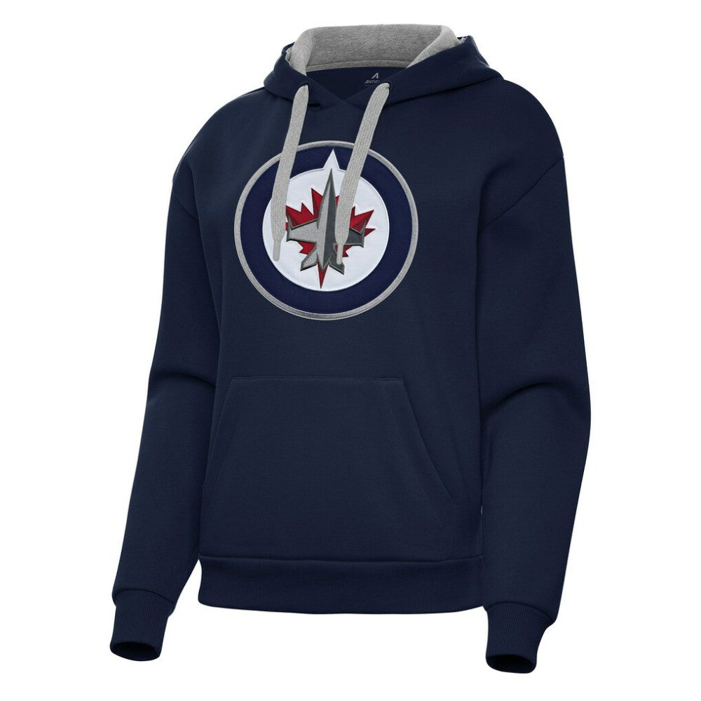 Winnipeg Jets - Antigua Women's Victory Pullover Hoodie Navy