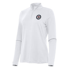 Winnipeg Jets - Antigua Women's Reprocess Quarter-Zip Top White