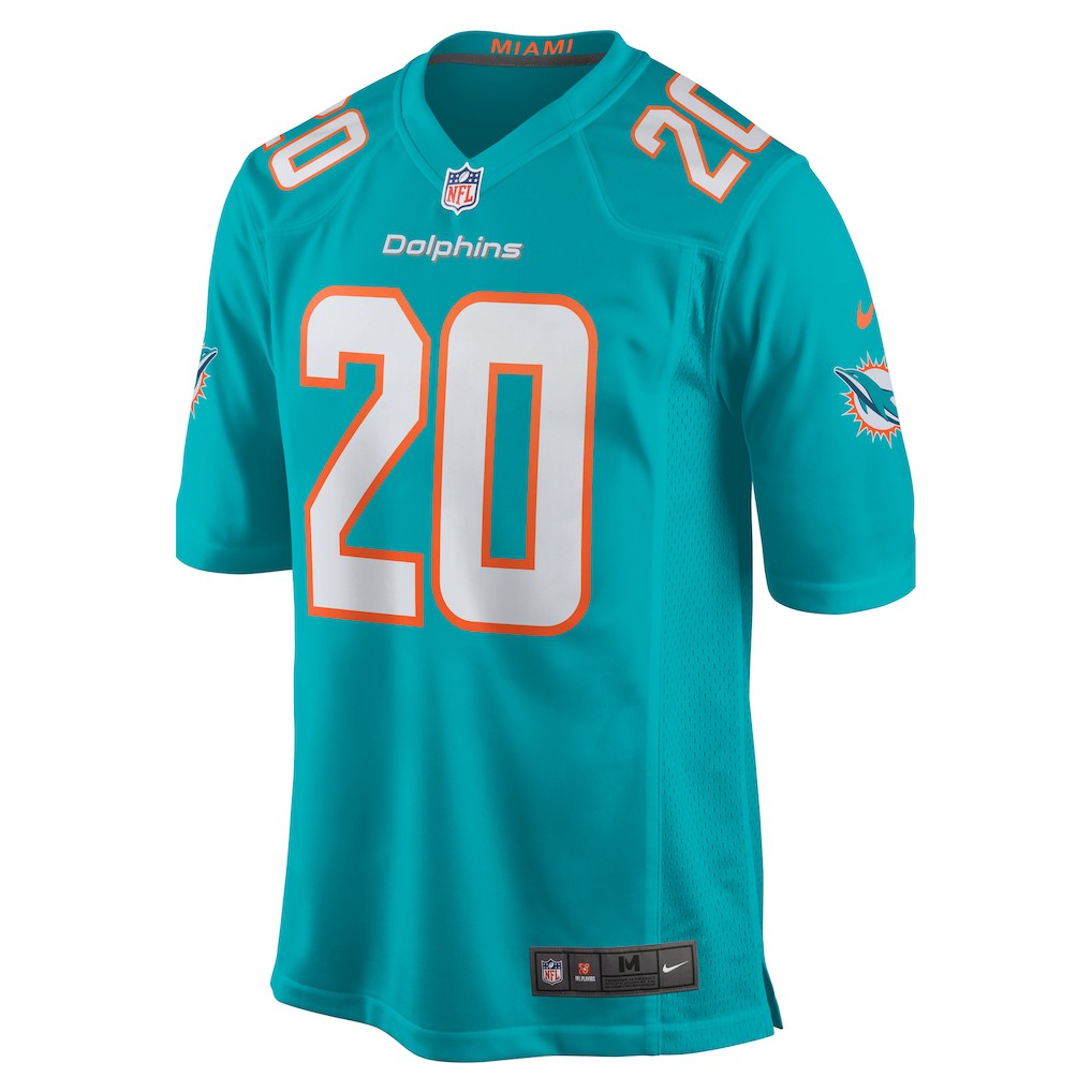 Jordyn Brooks Miami Dolphins Game Jersey Aqua - Nike