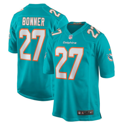 Ethan Bonner Miami Dolphins Game Jersey - Aqua | NFL Jerseys