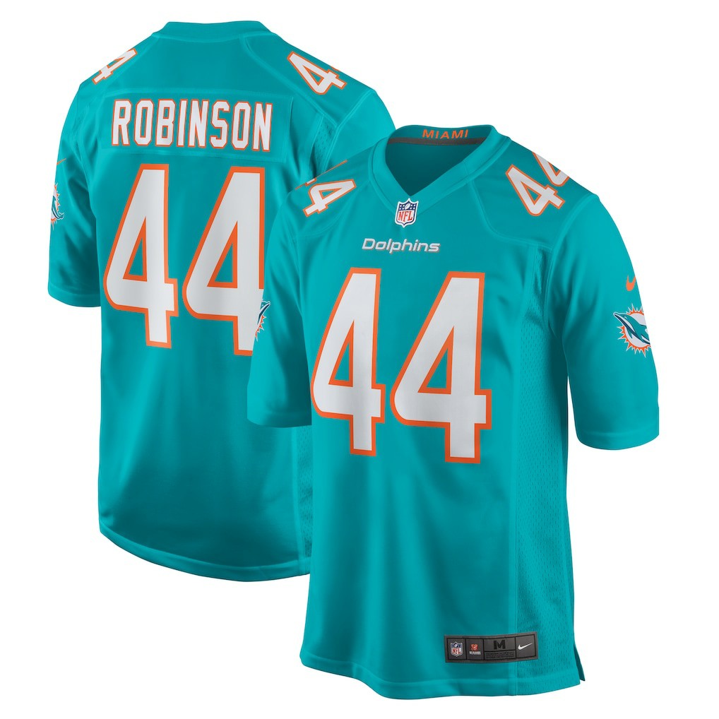 Chop Robinson Miami Dolphins Game Jersey Aqua - Nike