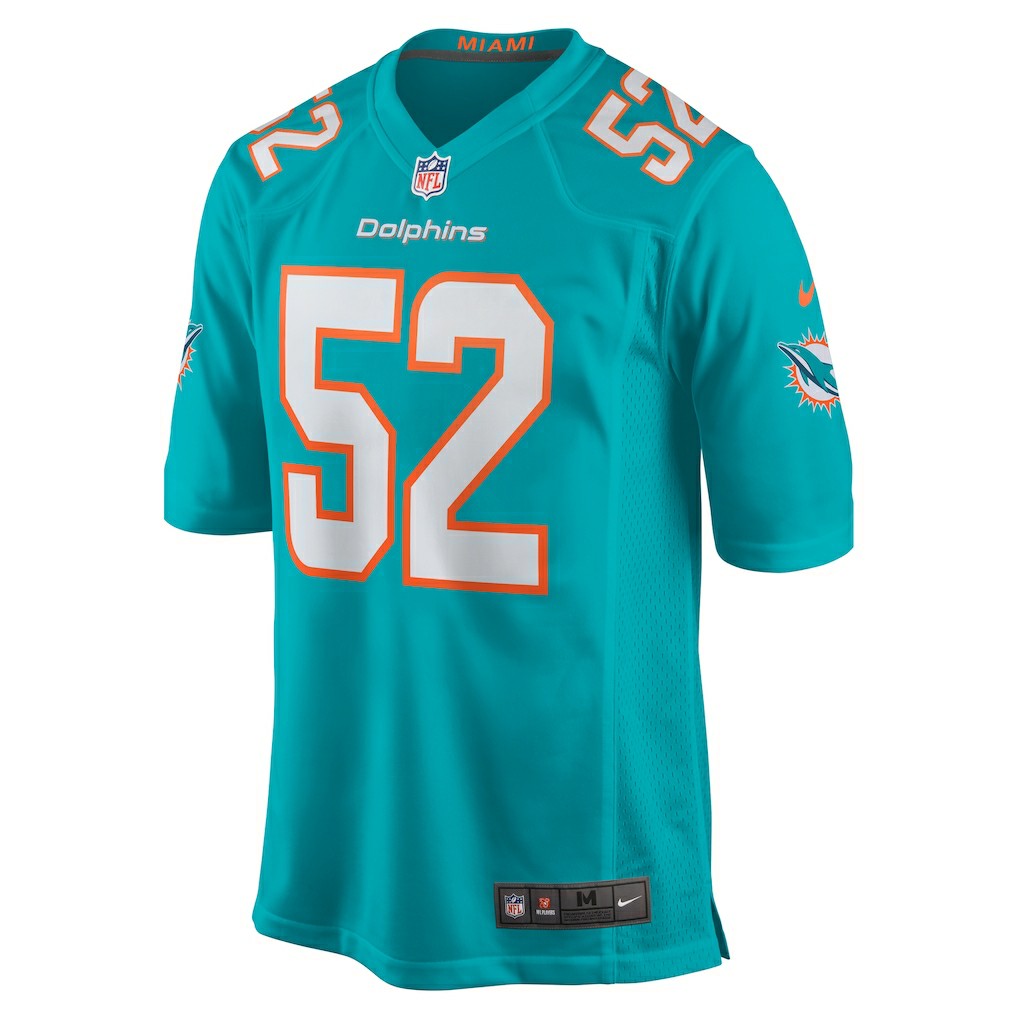 Patrick Paul Miami Dolphins Game Jersey - Aqua | NFL Jerseys