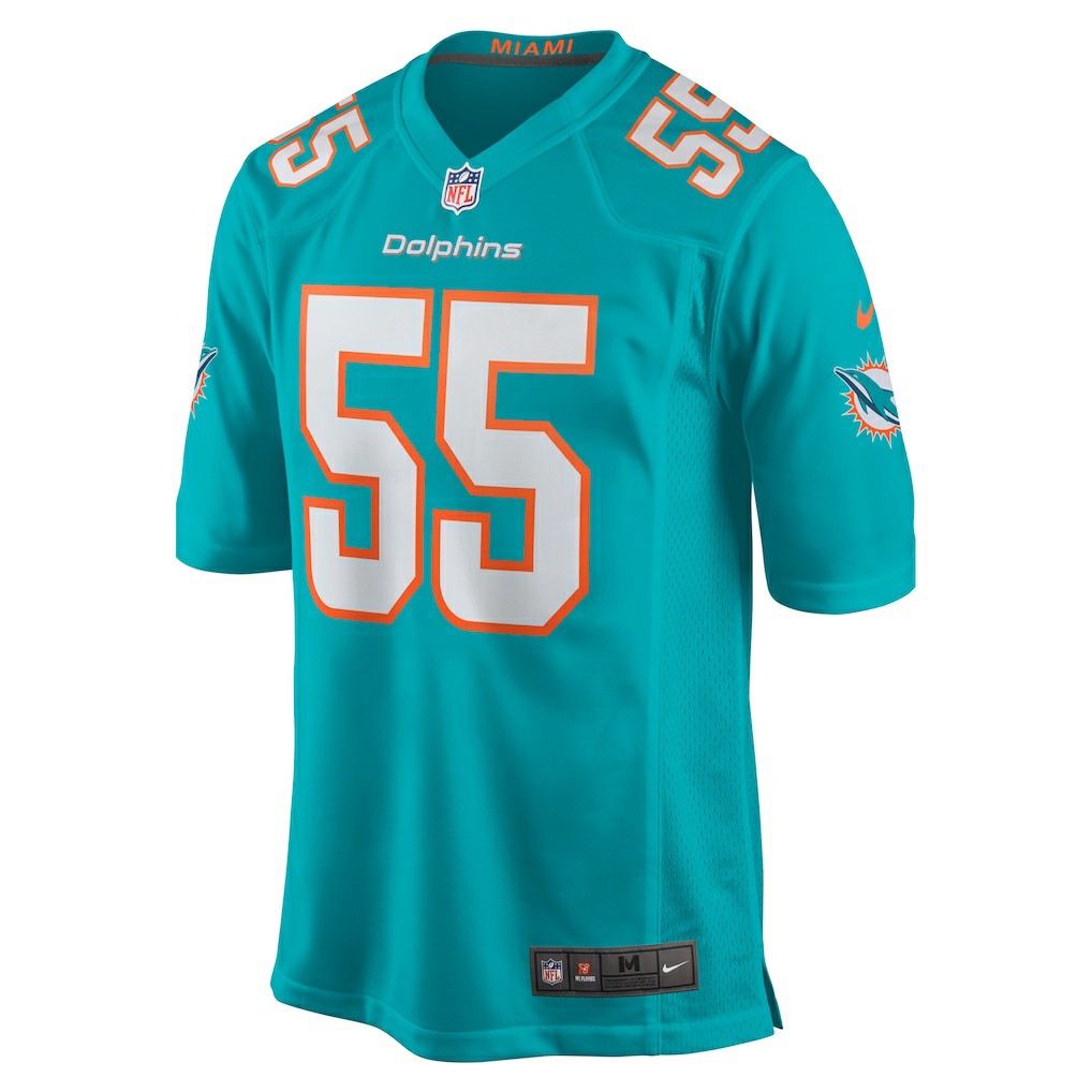 Aaron Brewer Miami Dolphins Game Jersey Aqua - Nike