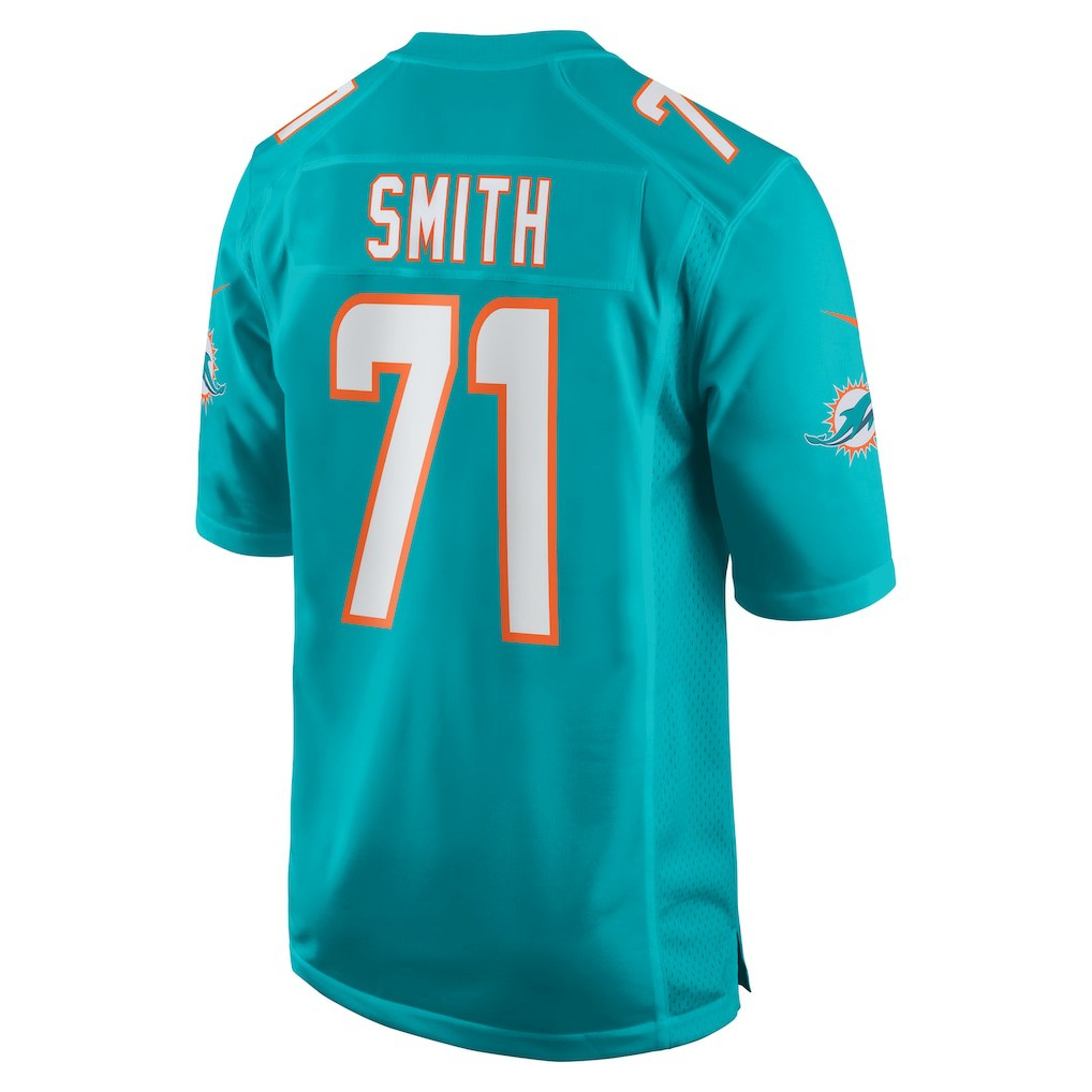 Kion Smith Miami Dolphins Game Jersey - Aqua | NFL Jerseys