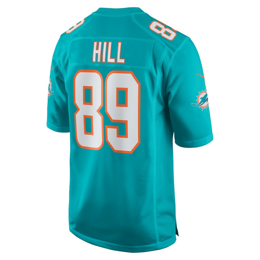 Julian Hill Miami Dolphins Game Jersey Aqua - Nike