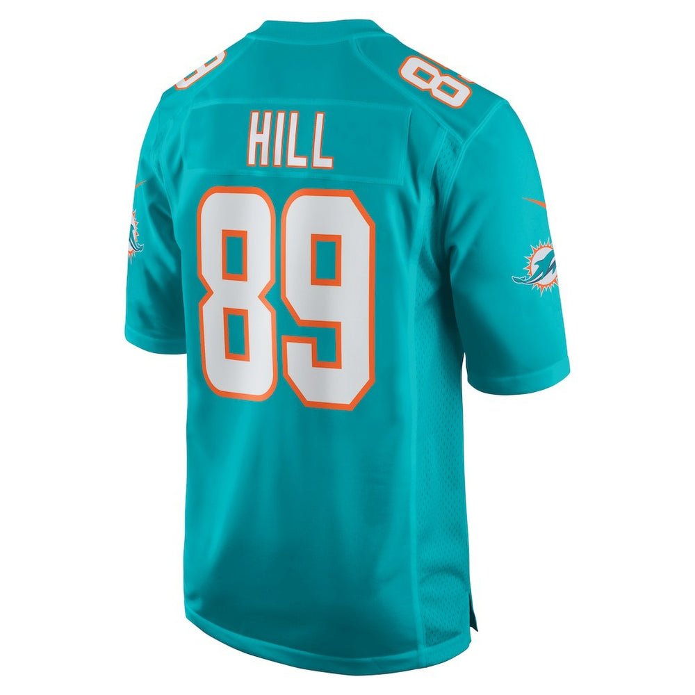 Julian Hill Miami Dolphins Game Jersey Aqua - Nike