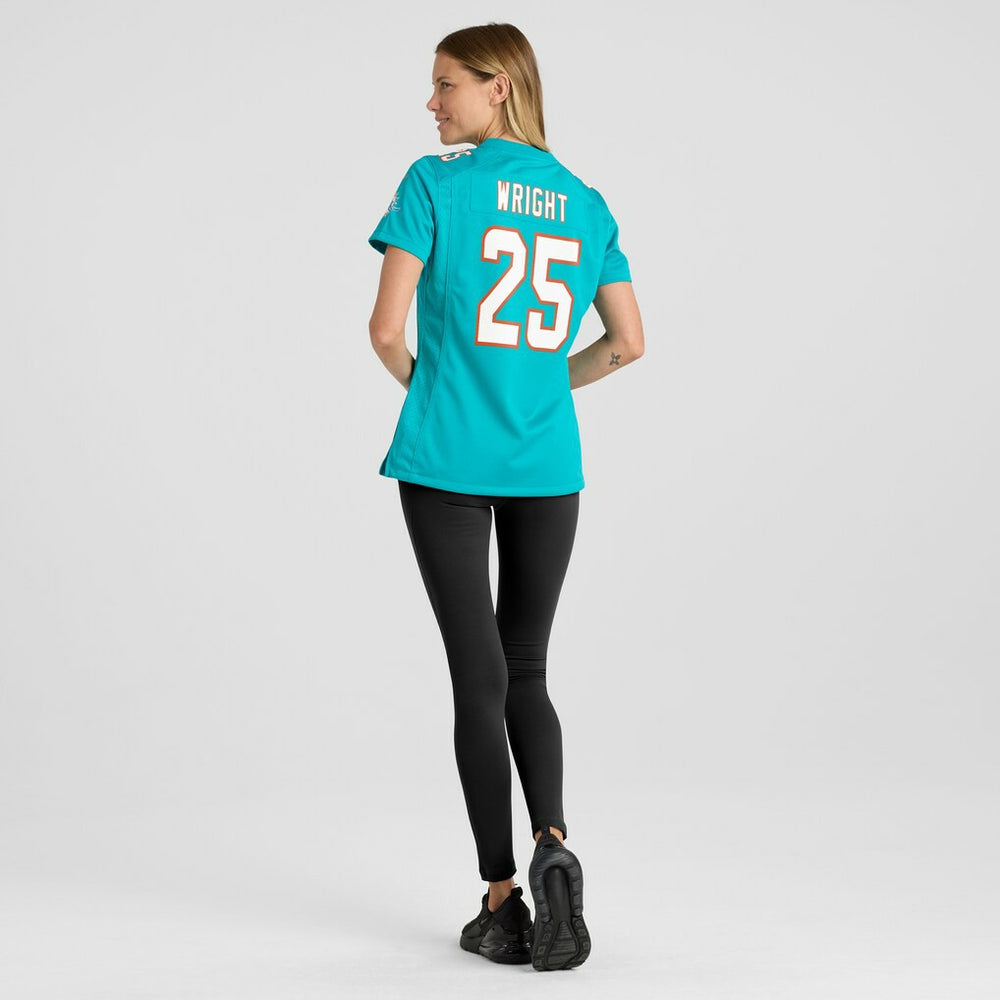 Jaylen Wright Miami Dolphins Women's Game Jersey Aqua - Nike