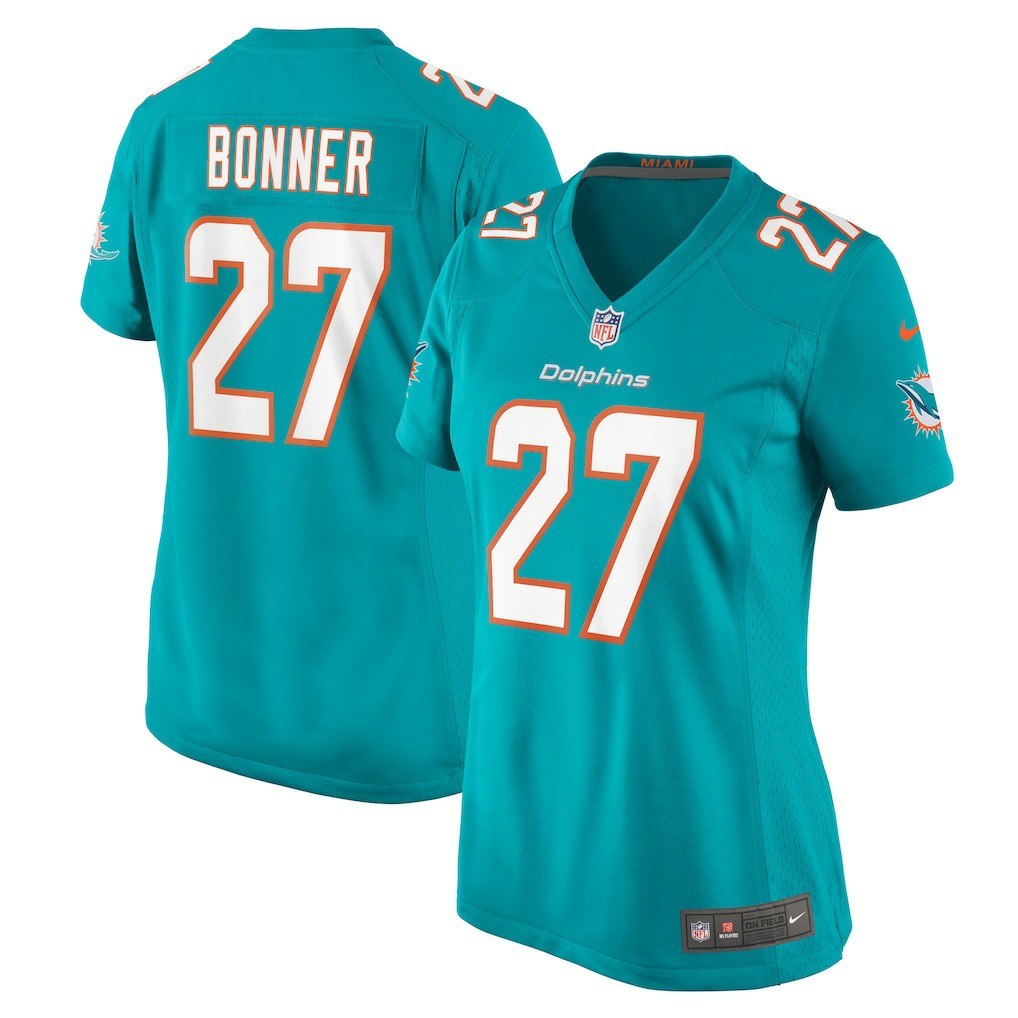 Ethan Bonner Miami Dolphins Women's Game Jersey Aqua - Nike