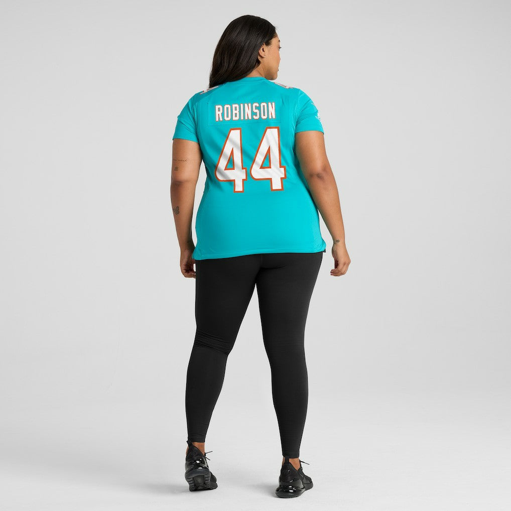 Chop Robinson Miami Dolphins Women's Game Jersey Aqua - Nike