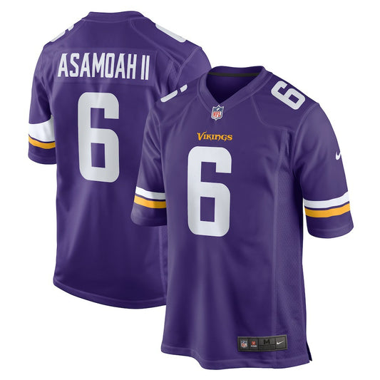 Brian Asamoah II Minnesota Vikings Game Jersey - Purple | NFL Jerseys