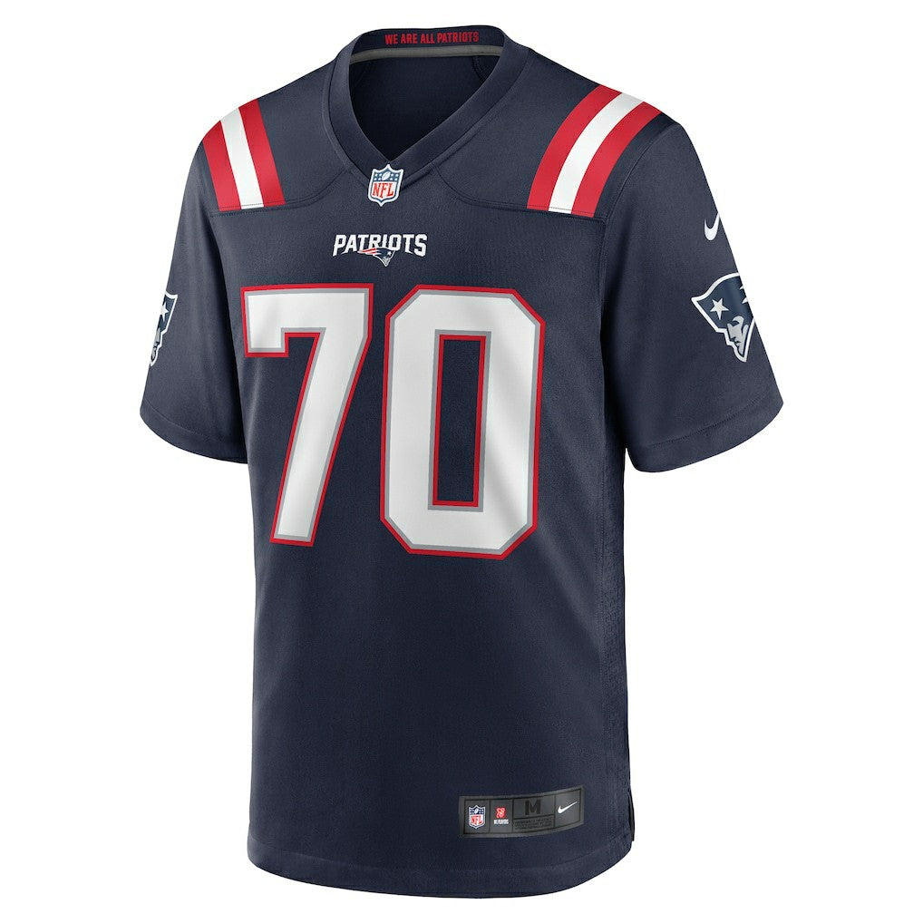 Caedan Wallace New England Patriots Game Jersey Navy - Nike
