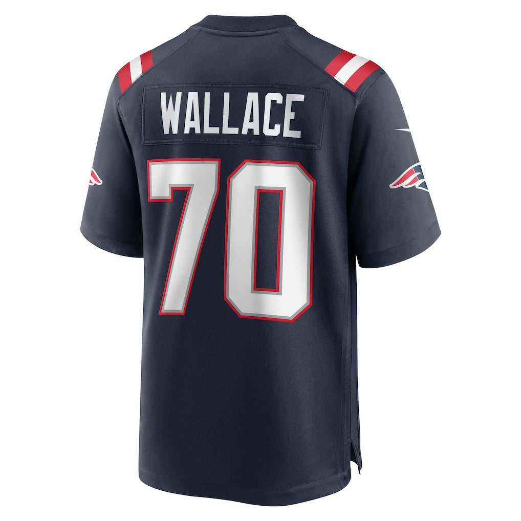 Caedan Wallace New England Patriots Game Jersey Navy - Nike