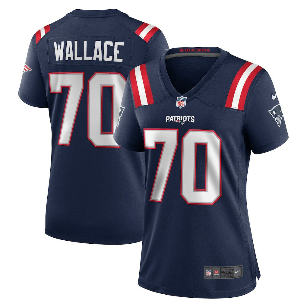 Caedan Wallace New England Patriots Women's Game Jersey Navy - Nike