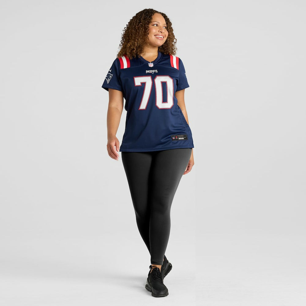 Caedan Wallace New England Patriots Women's Game Jersey Navy - Nike