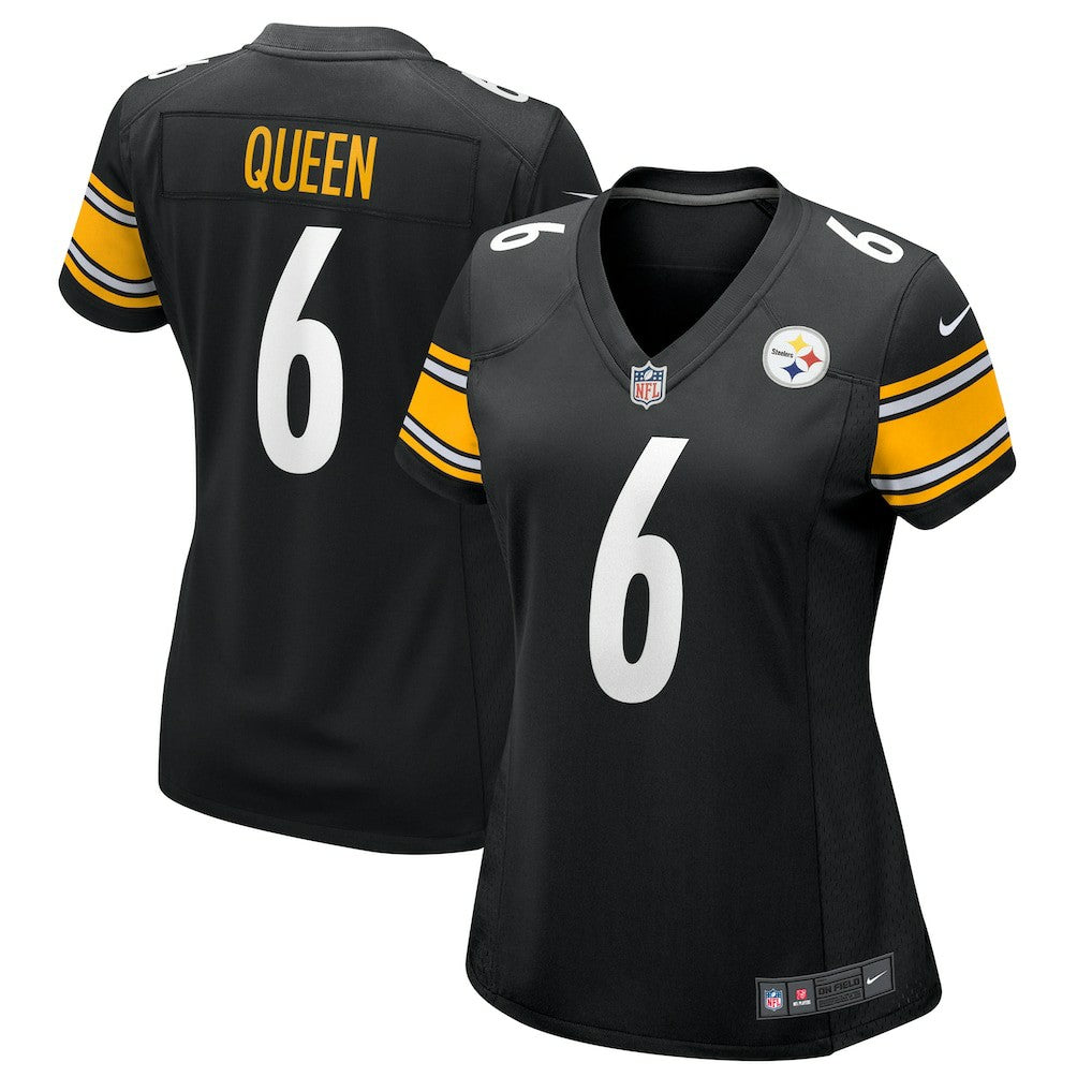 Patrick Queen Pittsburgh Steelers Women's Team Game Jersey Black - Nike