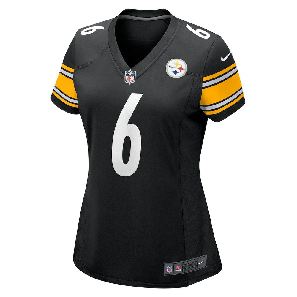 Patrick Queen Pittsburgh Steelers Women's Team Game Jersey Black - Nike