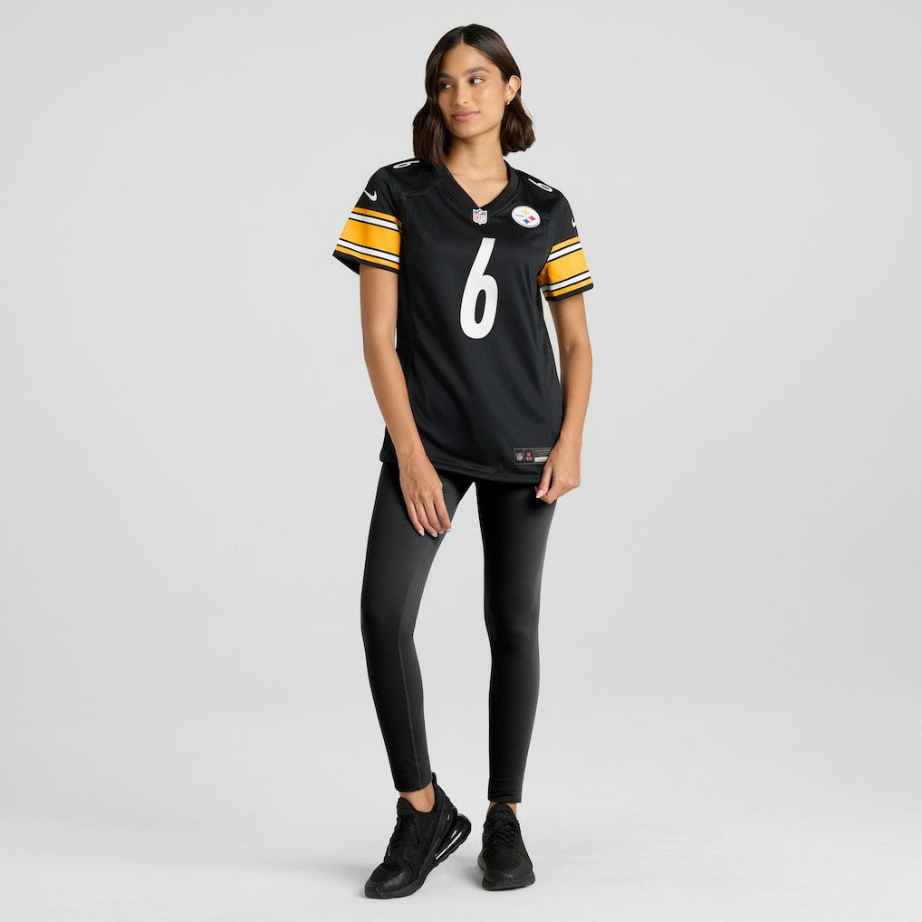 Patrick Queen Pittsburgh Steelers Women's Team Game Jersey Black - Nike