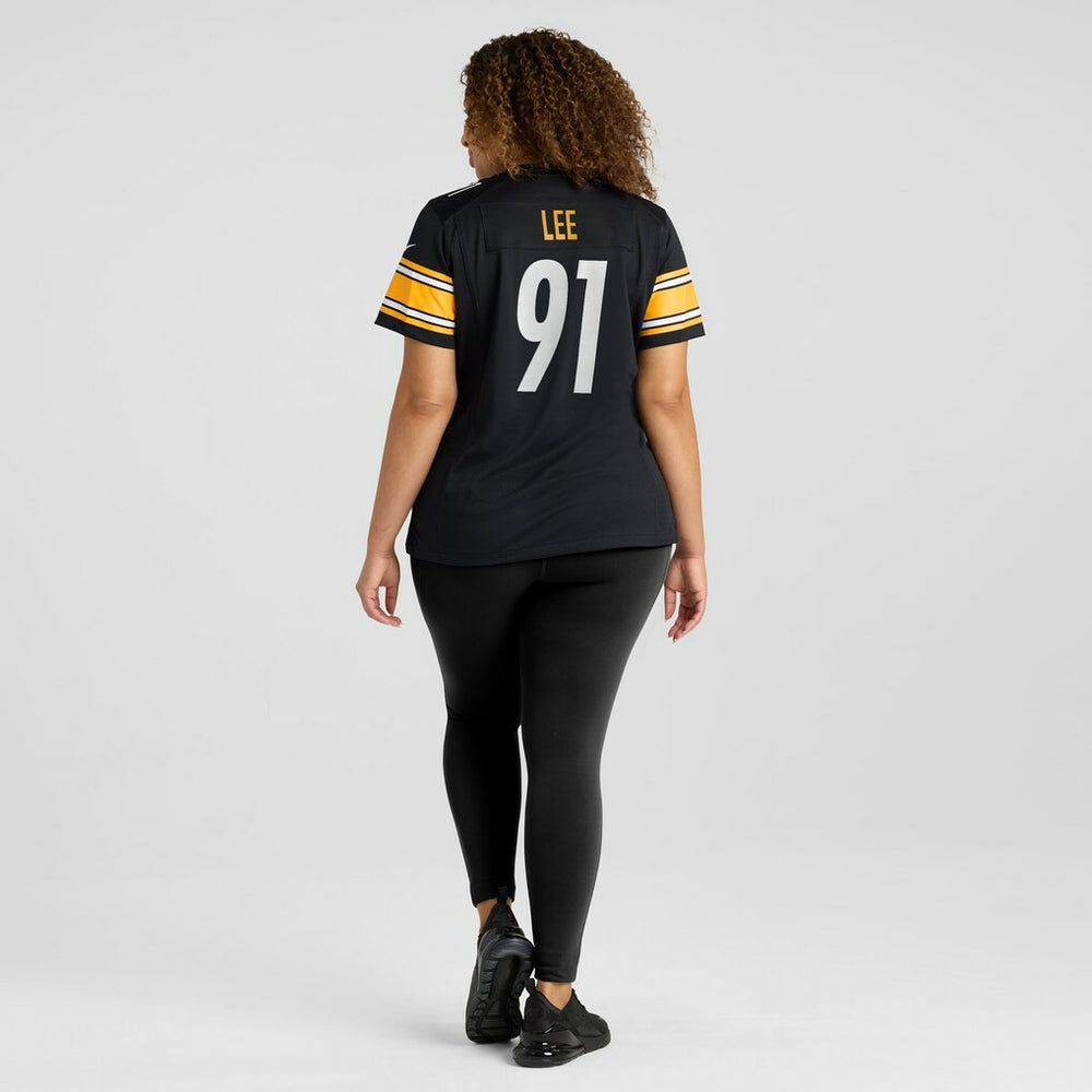 Logan Lee Pittsburgh Steelers Women's Team Game Jersey Black - Nike