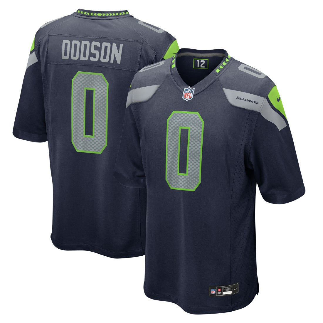 Tyrel Dodson Seattle Seahawks Game Jersey College Navy - Nike
