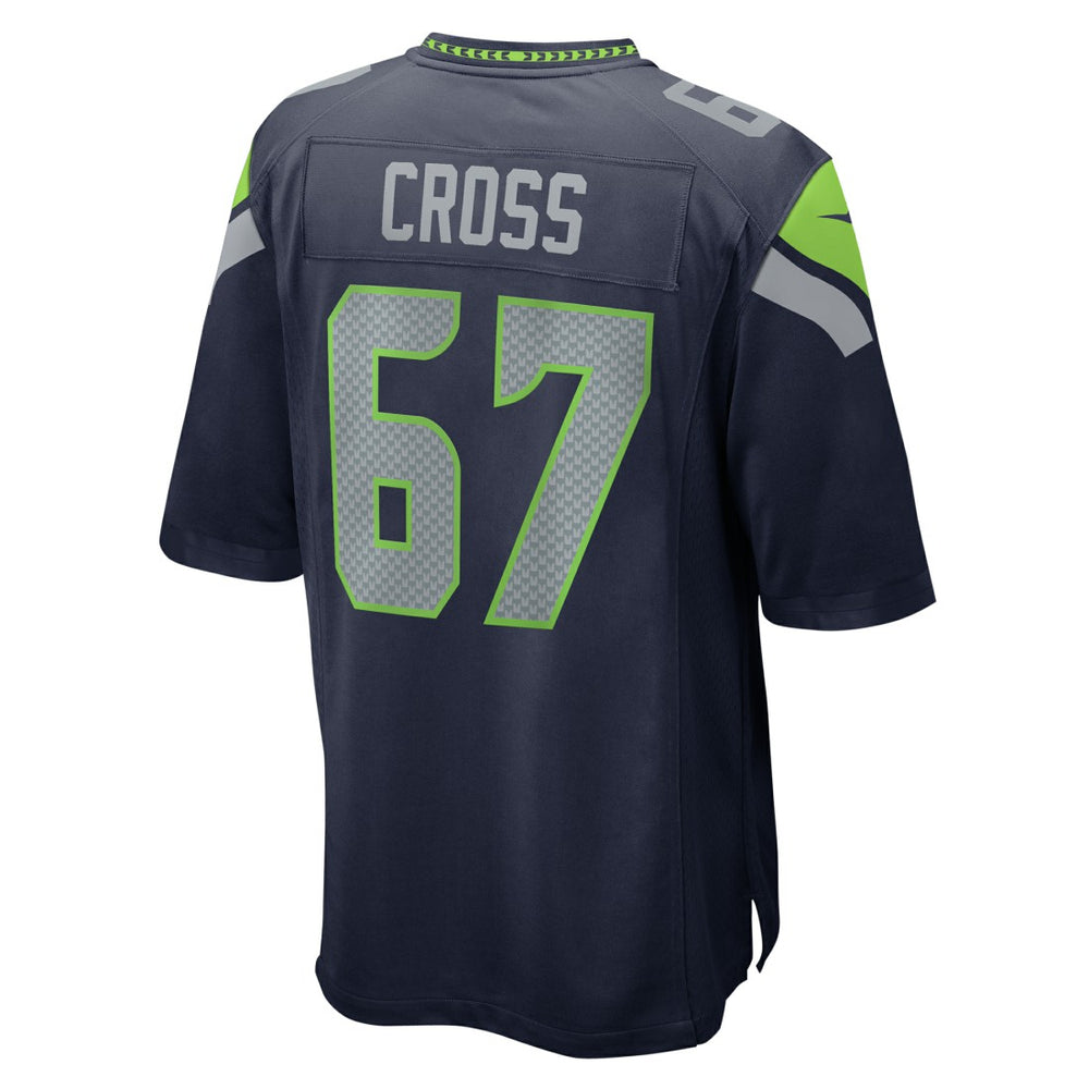 Charles Cross Seattle Seahawks Game Jersey College Navy - Nike
