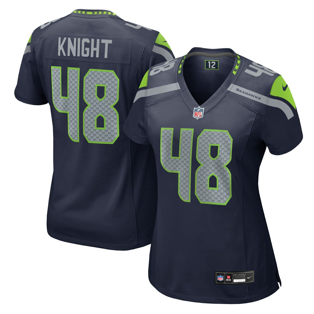 Tyrice Knight Seattle Seahawks Women's Team Game Jersey College Navy - Nike