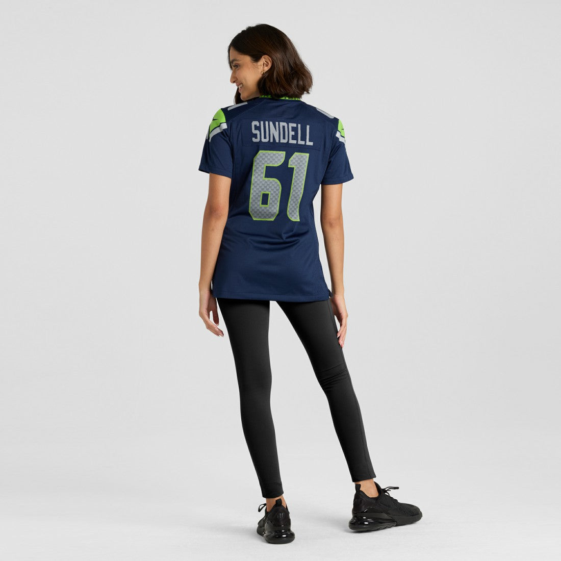 Jalen Sundell Seattle Seahawks Women's Team Game Jersey College Navy - Nike