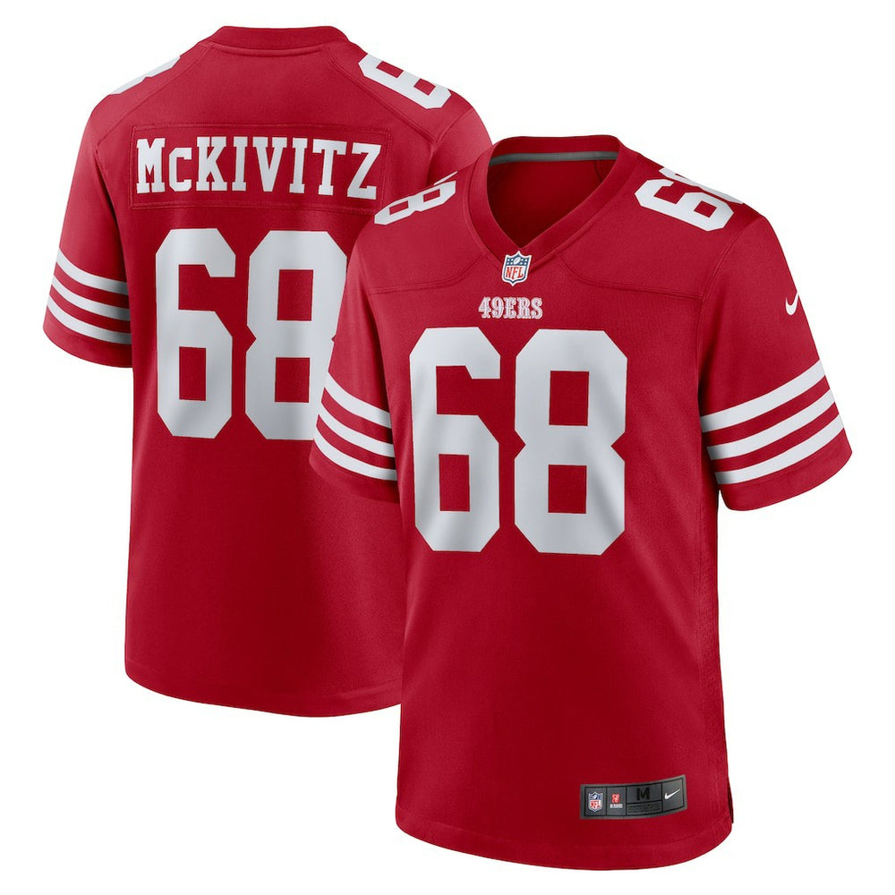 Colton McKivitz San Francisco 49ers Game Jersey Scarlet - Nike