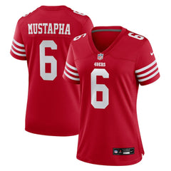 Malik Mustapha San Francisco 49ers Women's Team Game Jersey Scarlet - Nike